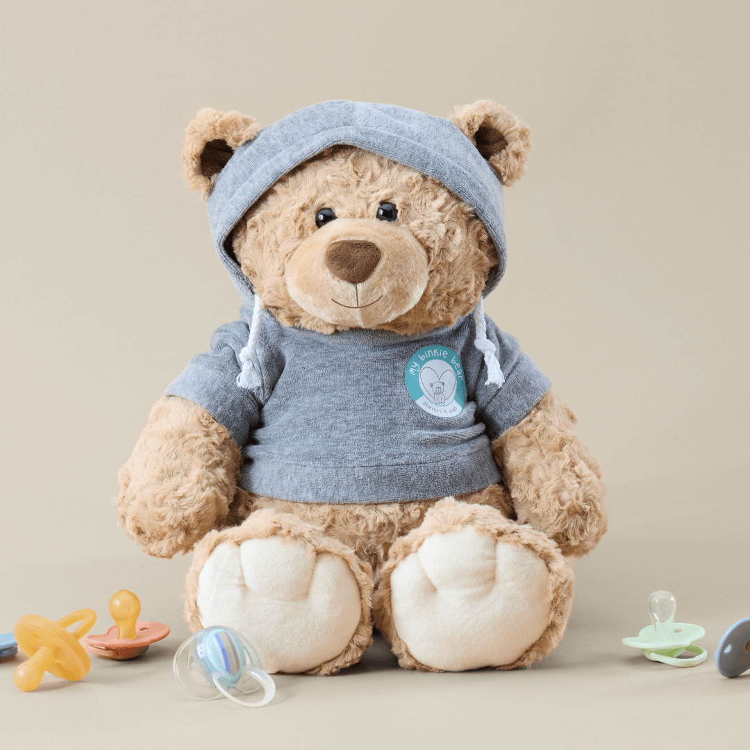 Teddy bear best sale with pacifier